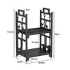 2 Tier Indoor Firewood Rack Log Storage Fireside Lumber Holder with 4 Fire Tools