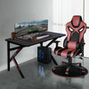 110cm Gaming Desk PC Table Headphone Hook Ergonomic Office Home Study Writing UK