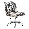 Executive Chair Swivel Computer Desk Chair Padded Home Office Velvet Padded Seat