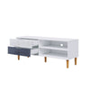 TV Cabinet Vintage TV Stand Console Table TV Unit Centre Table with Storage Cube