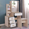 Dressing Table With Drawers Mirror Stool Set Makeup Desk Vanity Table Bedroom