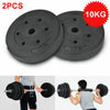Weight Plates Set 20kg 1" Vinyl Dumbbell Barbell Lifting Training Discs UK