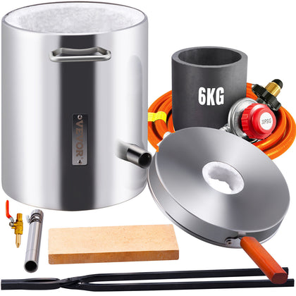 6KG Propane Melting Furnace Kit Melting Furnace Stainless Steel 2700℉