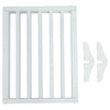 3 Panel Dog Gate Pet Cat Fence Safety Barrier Divider Freestanding Doorway White