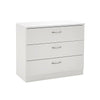 Modern White Chest of Drawers 3 Draws Bedroom Furniture Hallway Storage Cabinet