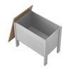 Ottoman Toy Box Chest Wooden Storage Blanket Bedding Trunk Cabinet UK