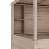 Large Garden Bar Shed Outdoor Wooden Drinks Hatch Patio Party with Storage Shelf