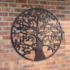 Tree of Life, Black Wall Art, Hanging Plaque, Garden Decoration, 99cm