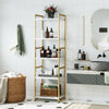 Bookcase 5-Tier Wooden Bookshelf Freestanding Display Stand Tall Storage Rack