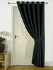 Thick Thermal Blackout Door Curtains Eyelet Ring Top Ready Made Single Panel