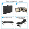 Mondeer 2/3 Folding Portable Lightweight Massage Table Salon Beauty Tattoo Couch