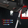 Gaming Desk Computer Table with LED Light Cup Holder Headphone Hook Home Office