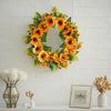 Artificial Sunflower Door Wreath Blossom Flower Garland Party Summer Hanging