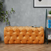 Spinningfield Velvet Button Bench, Tufted Large Footstool With Cushioned Fabric