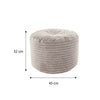 Round Bean Bag Foot Rest Stool Pouffe Living Room Beanbag Ottoman Footstools