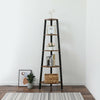 5 Tier Corner Shelf Bookshelf Display Storag Stand Rack Ladder Shelf Home Office