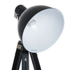 HOMCOM Livingroom Tripod Floor Lamp Lighting Vintage Studio Dome Shade Retro