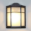 Outdoor Wall Lights Garden Glass Coach Sconce Lamp Black Metal Vintage Lighting