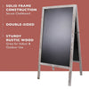 Large Vintage Wooden A-Frame Chalk Board Wedding Restaurants Shop Message Board