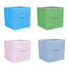 4x Clothes Organizer Foldable Storage Collapsible Folding Box Fabric Cube UK