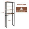 Over The Toilet Shelf 4-Tier Bathroom Storage Rack Space-Saving Holder Cabinet