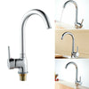Kitchen Sink Mixer Taps Swivel Spout Single Lever Tap Mono Modern Chrome Faucet