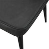 2X Retro Brown/ Grey Dining Chairs Faux Leather Kitchen Dining Room Metal Leg