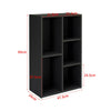 Wooden Storage Unit 5 Cube Cabinet Strong Bookcase Shelving Home Office Display