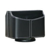 Remote Control Holder Rotatable Desktop Organizer PU Leather Desk Storage Box (Black)