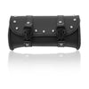 For Motorcycle Tool Roll Tool Bag LEATHER Handlebar Bag Chopper Black NEW UK NEW