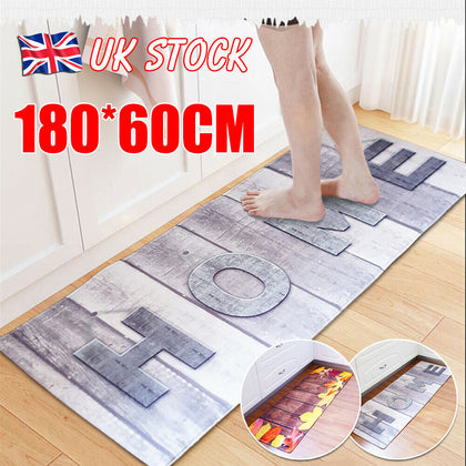 Non-Slip Kitchen Floor Mat Washable Machine Rug Door Large Runner Carpe Hallway