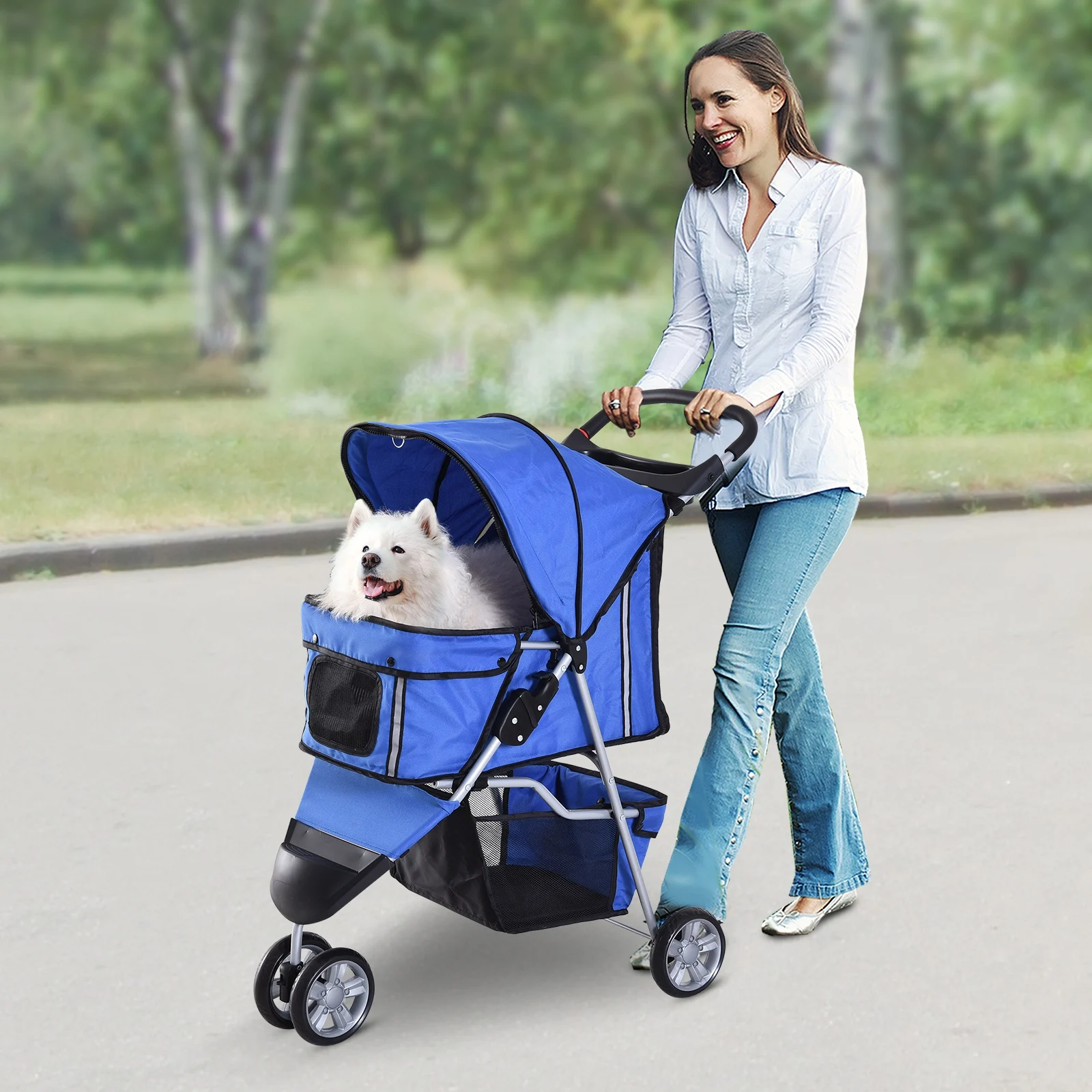 Lightweight pet outlet stroller