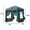 2x2 3x3 m Pop up Gazebo Waterproof Garden Marquee Party Tent Outdoor Sun Canopy