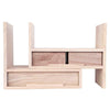 Desktop Bookcase Desk Tidy Storage Rack Organizer Book Display Cabinet 3 Drawers