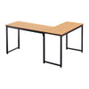 Black Computer Desk L Shape Home Office Desks Large PC Workstation Corner Table