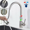 Kitchen Sink Mixer Taps Pull Out Spray Single Lever Swivel Steel Spout Tap UK