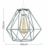 Metal Pendant Light Shade Ceiling Industrial Geometric Wire Cage Lampshade Lamp