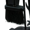 Buxton Companion Set Fireplace Accessories 5 Piece Black Poker Brush Tong Shovel