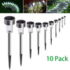 10x Solar Power LED Stake Lights Patio Outdoor Garden Lawn Path Lamp Cool White