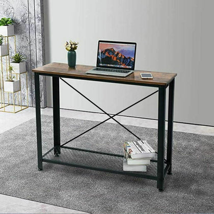 Vintage Kitchen Metal Frame Bar Table Sofa Side End Coffee Dining Tall Desk