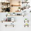 2Pcs Iron Shelf Brackets Industrial Rustic Wall Floating Shelves Supports 3 Size