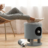 3-IN-1 Modern Cat Condo Furniture Stool Pet House Kitty Bed with Scratching Post