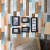 6M Retro Blue Grey Wood Grain Wallpaper Self Adhesive Waterproof Wall Stickers