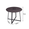 Large Round Dining Table 100cm Wooden Top With Metal Legs Kitchen Dinner Table