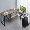 L Shaped Office Desk PC Workstation Corner Table Black Home Office Gaming