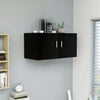 WALL MOUNTED CABINET FLOATING WALL SHELF STORAGE UNIT CUPBOARD 2 DOORS WHITE UK