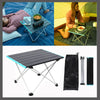 Portable Camping Table Lightweight Foldable Aluminum Tables Folding Picnic Desk