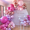 Balloon Arch Garland Chorme Metallic Balloons Globos Happy Birthday Party Decor