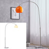 Chic Curved Dome Lampshade Arched Floor Lamp Adjustable Pedal Switch Living Room