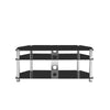 32 to 60 in TV Stand Rack Three Glass Layer Entertainment Media Console Shelf